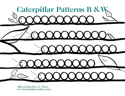 Caterpillar Pattern Printable
